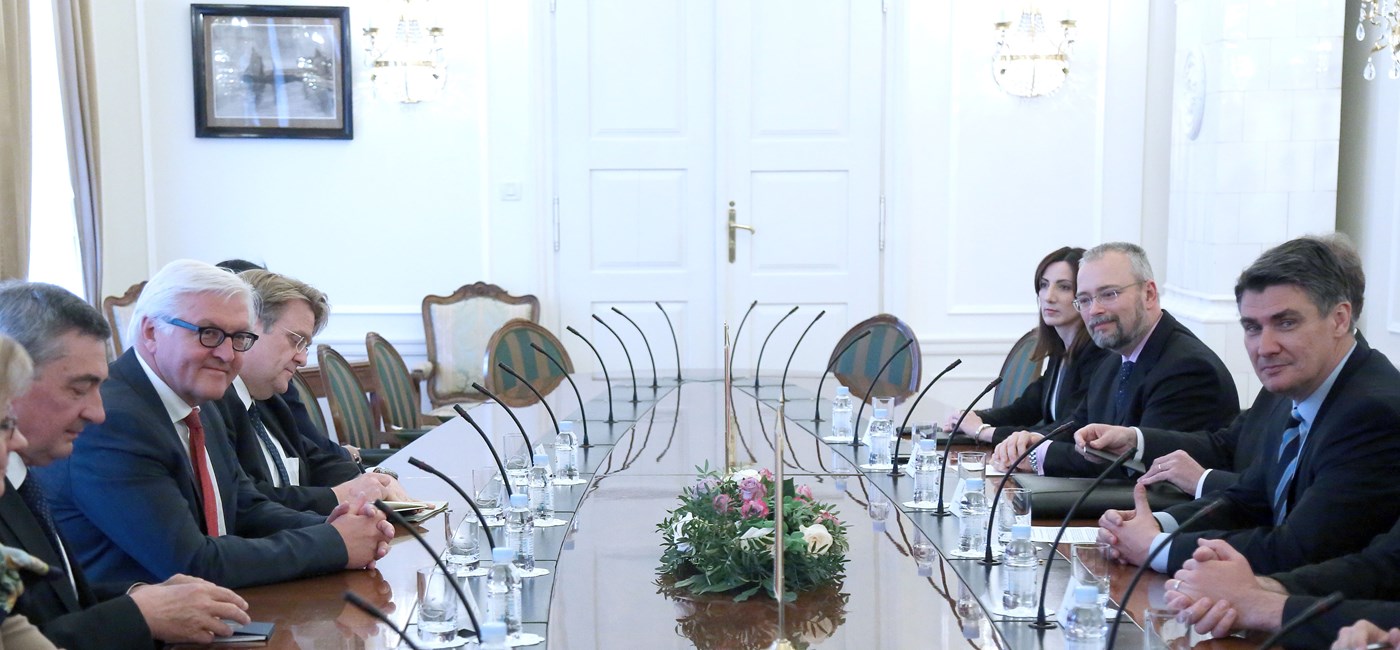 Predsjednik Vlade Zoran Milanović sastao se s njemačkim ministrom vanjskih poslova Steinmeierom